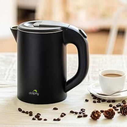 0.8L Stainless Steel Electric Kettle Black