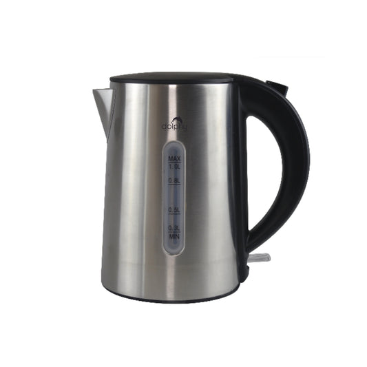 1.0L Brushed Silver Stainless Steel Kettle