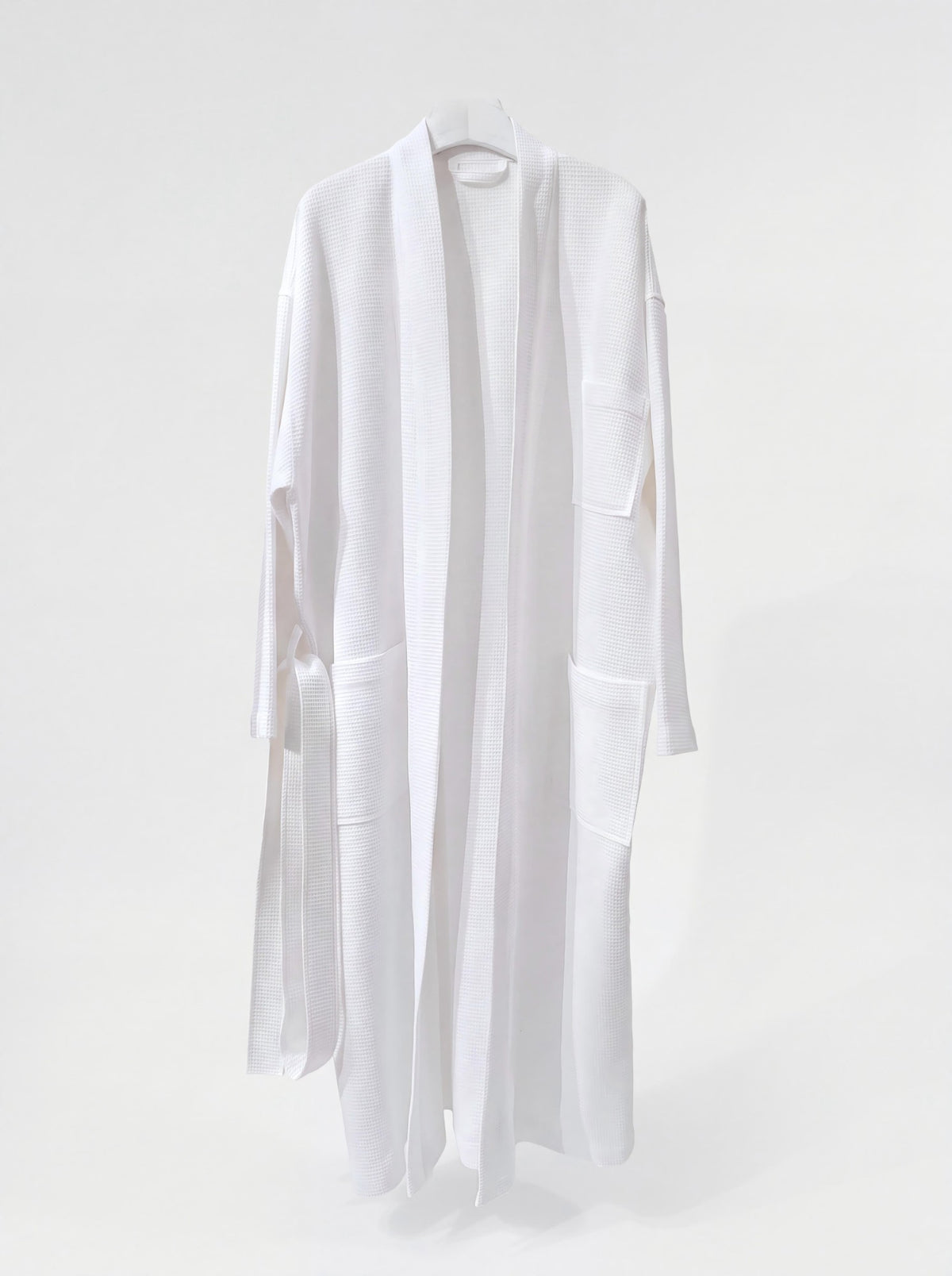 Dolphy Waffle Bathrobe Poly/Cotton in white