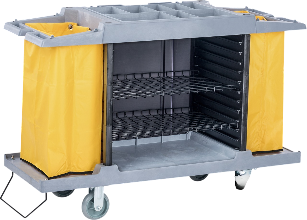Dolphy Commercial Housekeeping Trolley - Gray