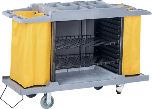 Dolphy Commercial Housekeeping Trolley - Gray