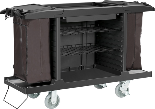 Dolphy Large Commercial Service Cart - Black