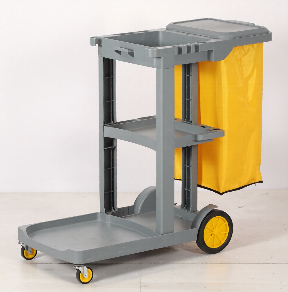 Dolphy Commercial Janitorial Cleaning Cart - Gray