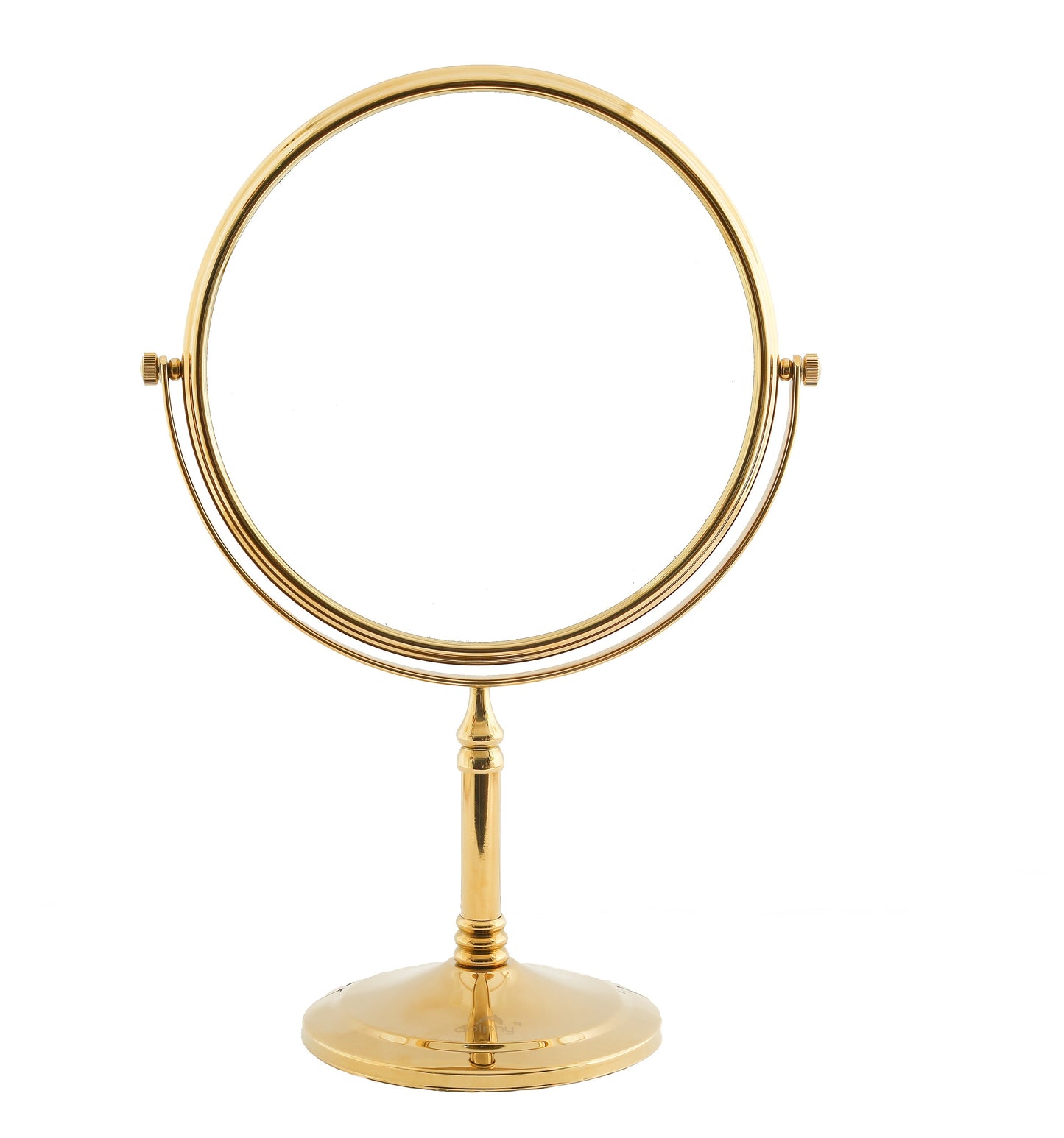 5X & 1X Tabletop Magnifying Mirror - Royal Gold