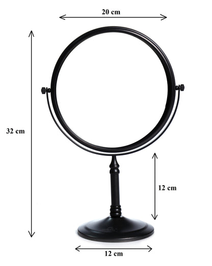 5X & 1X Tabletop Magnifying Mirror - Matte Black