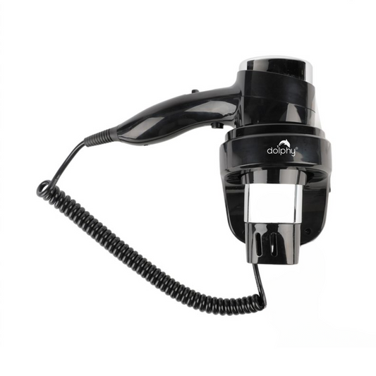 Wall-Mount Hair Dryer 1600 - Black