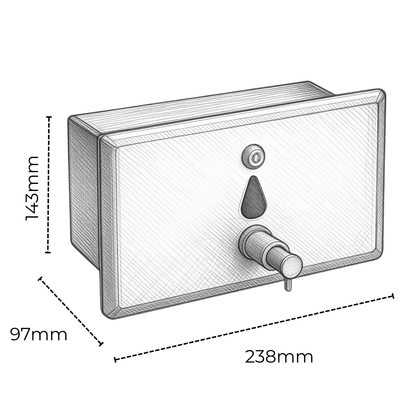 Recessed Mounted Soap Dispenser 1400 ML