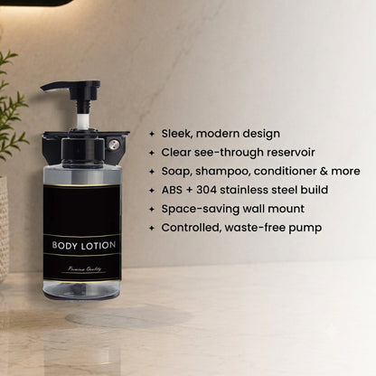 EcoFlow Refillable Soap/Shampoo Dispenser 300ml -Transparent