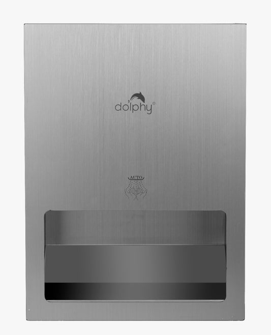 Dolphy Hot or Cold Recessed Stainless Steel Hand Dryer – Silver