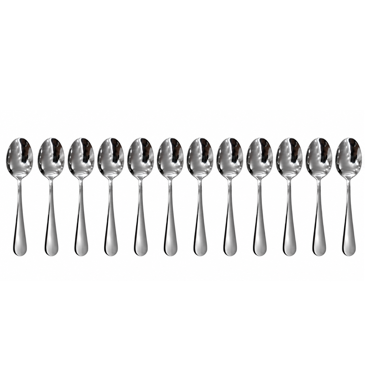 Dolphy Augusta Stainless Steel Dessert Spoon 185mm – 18/0 Grade (Pack of 12)