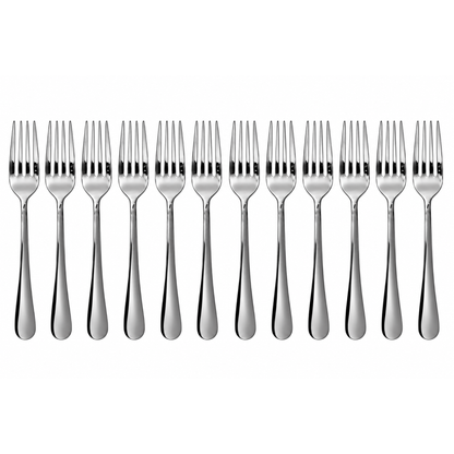 Dolphy Augusta Stainless Steel Table Fork 206mm – 18/0 Grade (Pack of 12)