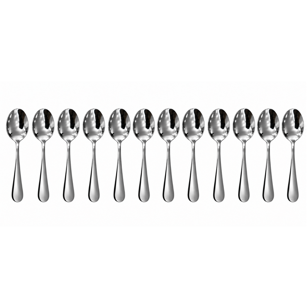 Dolphy Augusta Stainless Steel Moca Spoon 120mm – 18/0 Grade (Pack of 12)