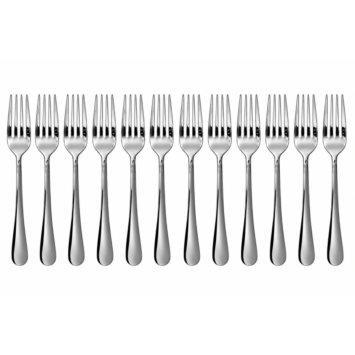Dolphy Augusta Stainless Steel Table Fork 206mm (Model 2501-5) – 18/0 Grade (Pack of 12)