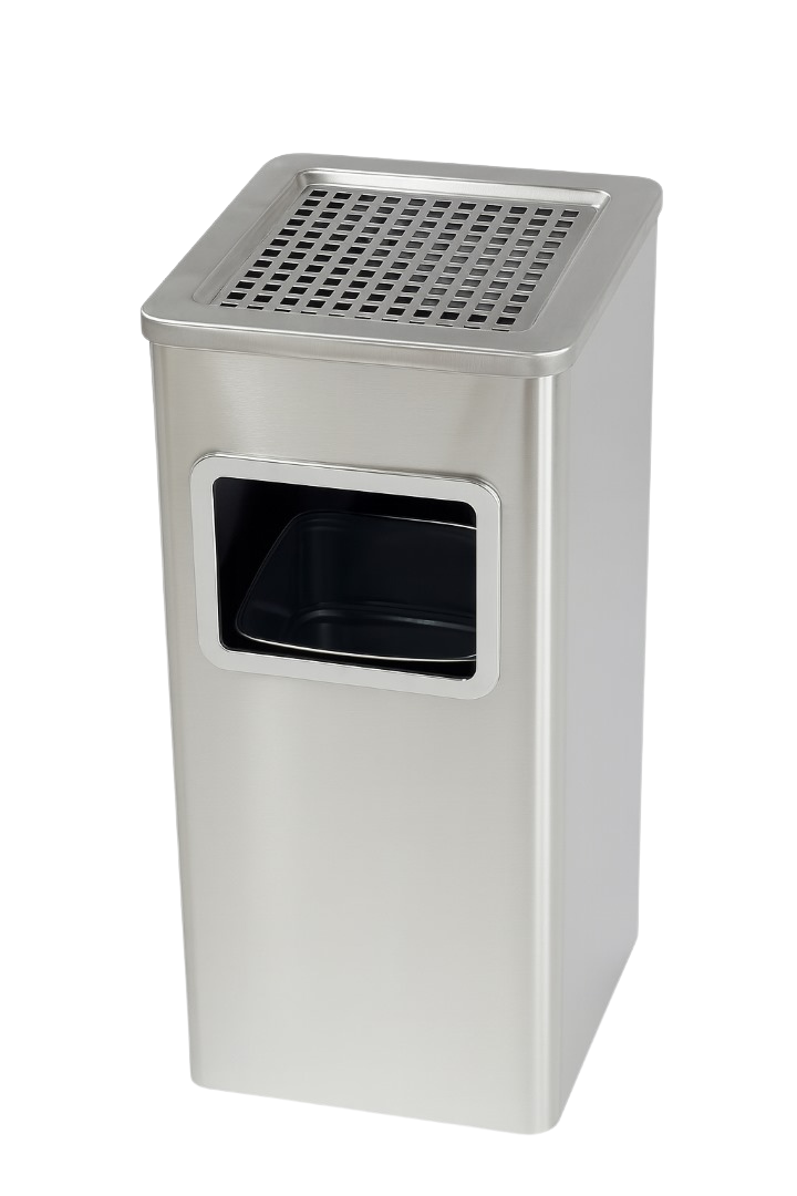 Chrome Finish Stainless Steel Outdoor Ashtray