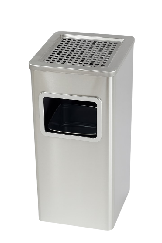 Chrome Finish Stainless Steel Outdoor Ashtray