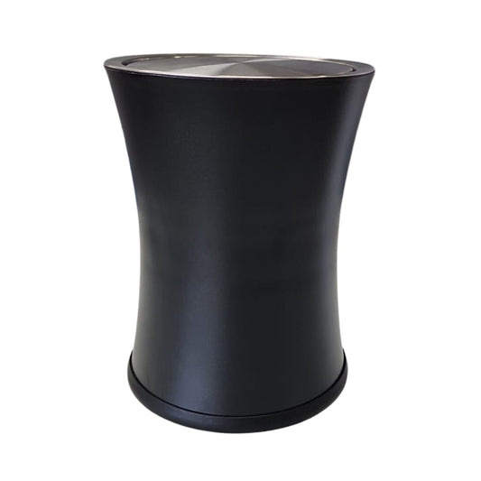 Dolphy Stainless Steel Swing Top Dustbin 8L -Black