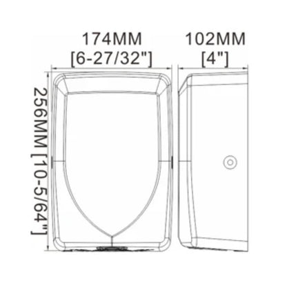 Compact Hand Dryer - ABS Matte Black