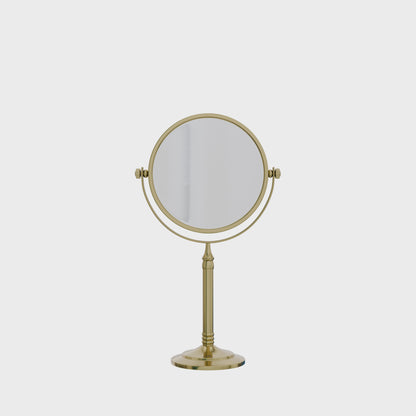 5X & 1X Tabletop Magnifying Mirror - Royal Gold