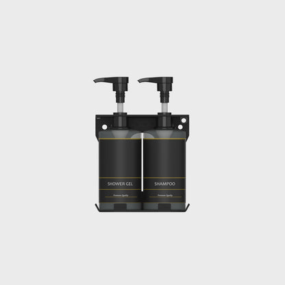 EcoFlow Dual Refillable Soap/Shampoo Dispenser 300ml -Transparent