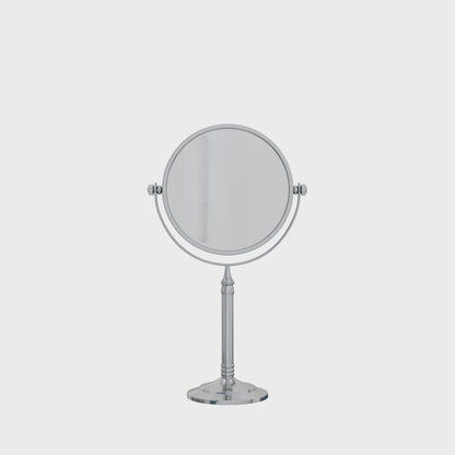 5X & 1X Tabletop Magnifying Mirror - Chrome