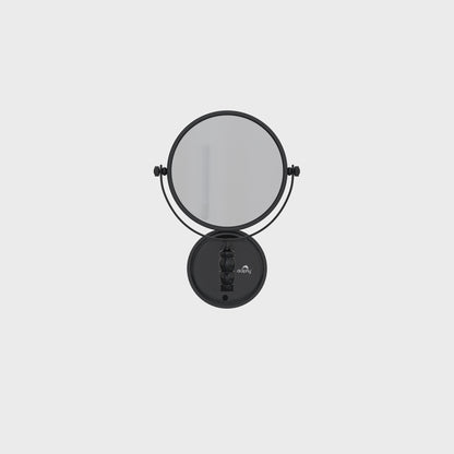 5X & 1X Wall Mount Magnifying Mirror – Matte Black