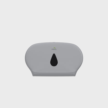 Twin Jumbo Toilet Roll Dispenser - White