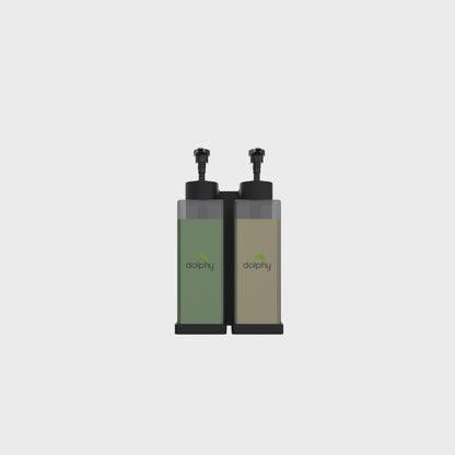 Manual Soap Dispenser 300ml (Pack of 2) - Clear