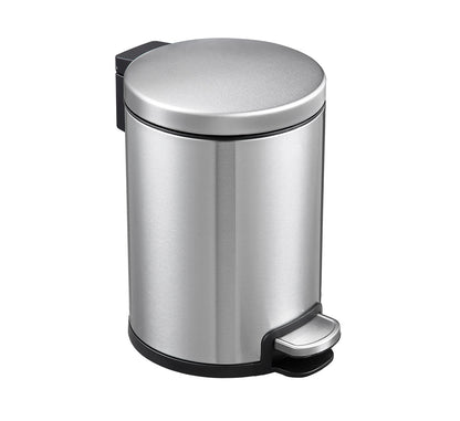 Round Soft Closing Stainless Steel PEDAL Bin- 3L