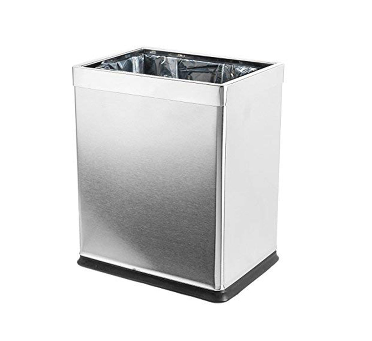 10L Indoor Silver Trash Can