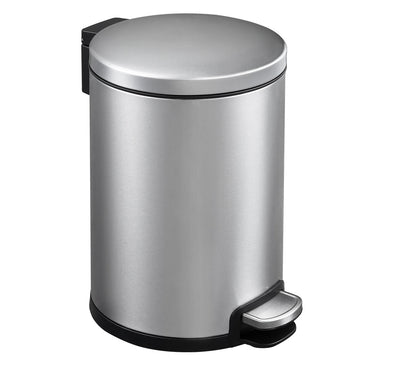 Round Soft Closing Stainless Steel PEDAL Bin - 6L