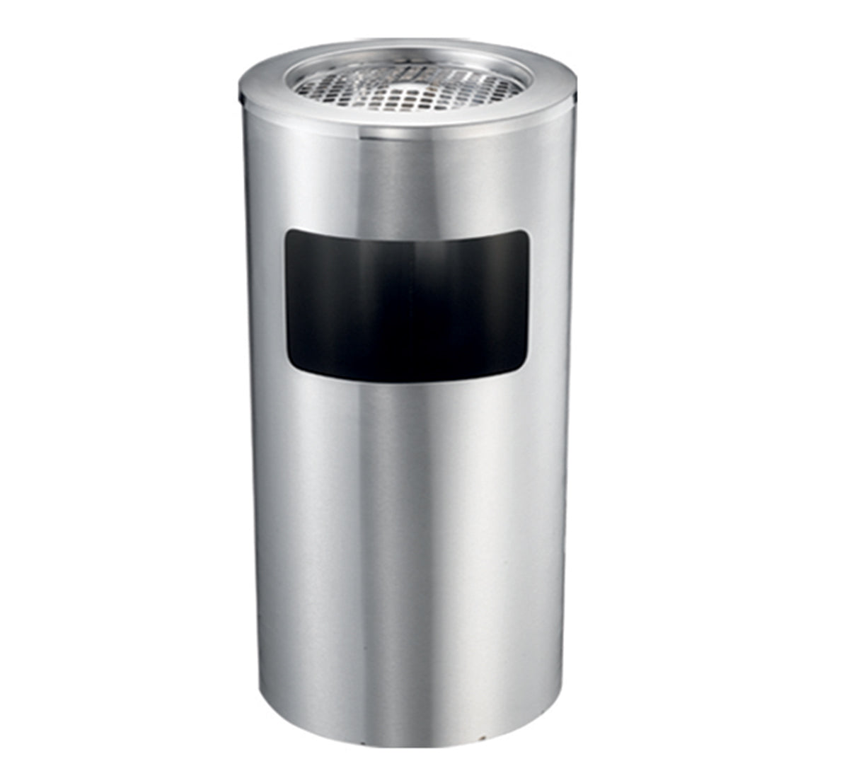 Stainless Steel Lobby Bin With Ashtray 10L