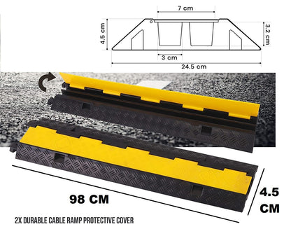 2 Channel Floor Cable Protector