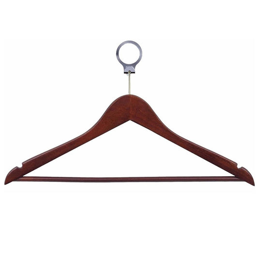 Security Wooden Cloth Hanger-Wood BR (50 pcs)