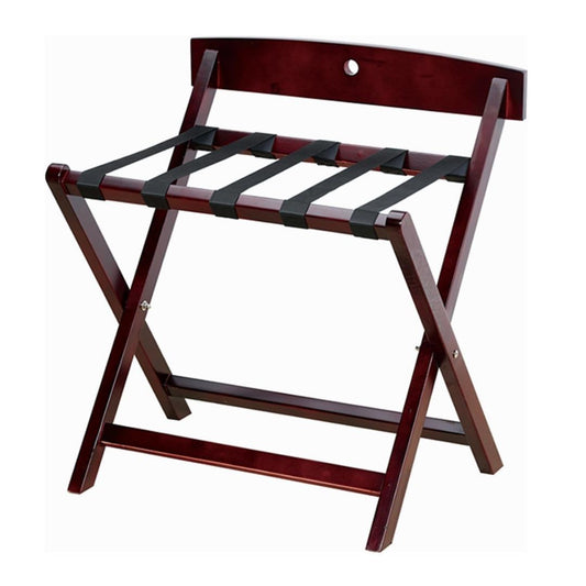 Wooden Luggage Rack With Back Support