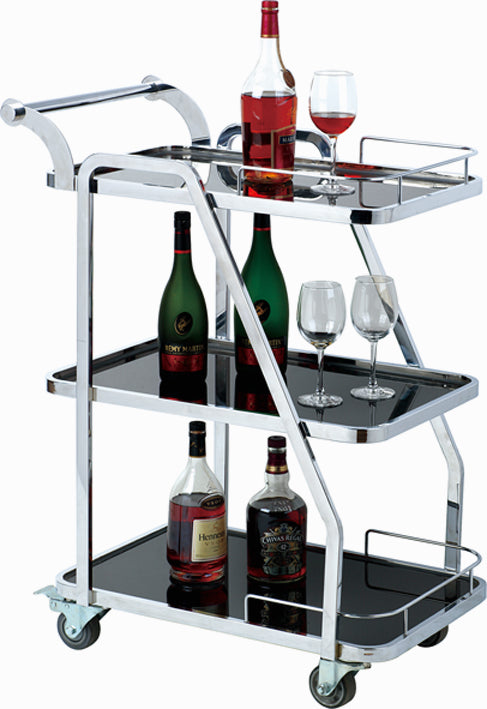 3 Tier Stainless Steel Service Trolley