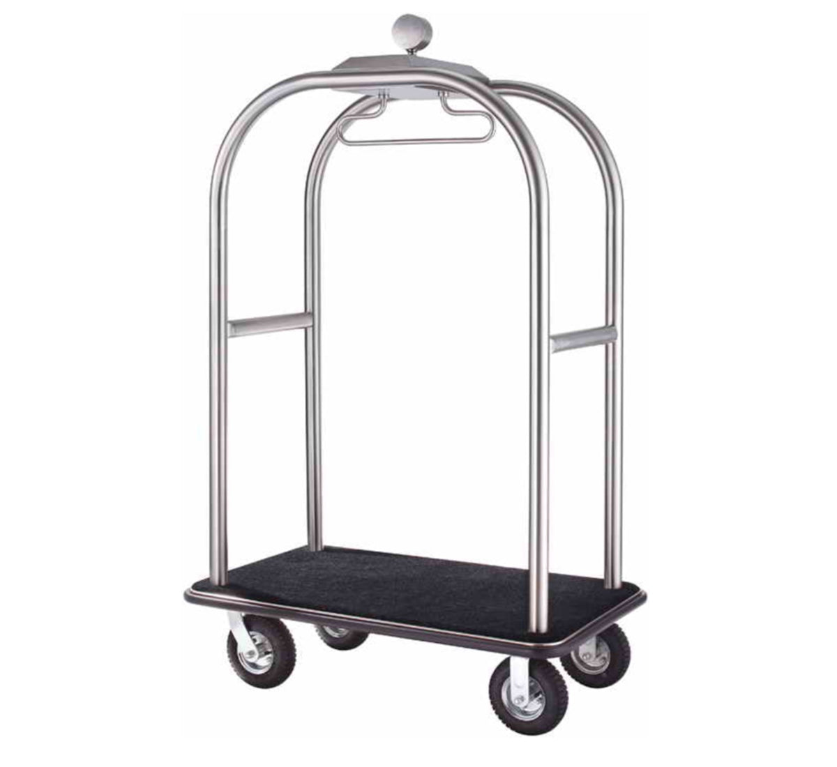 Silver Luggage Trolley