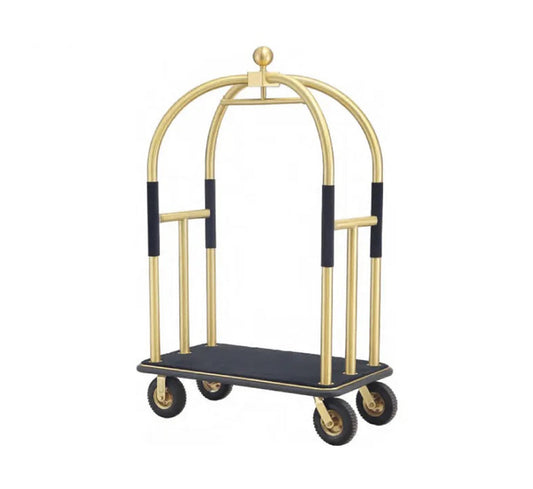 Dolphy Luggage Trolley Heavy Duty Gold and Black