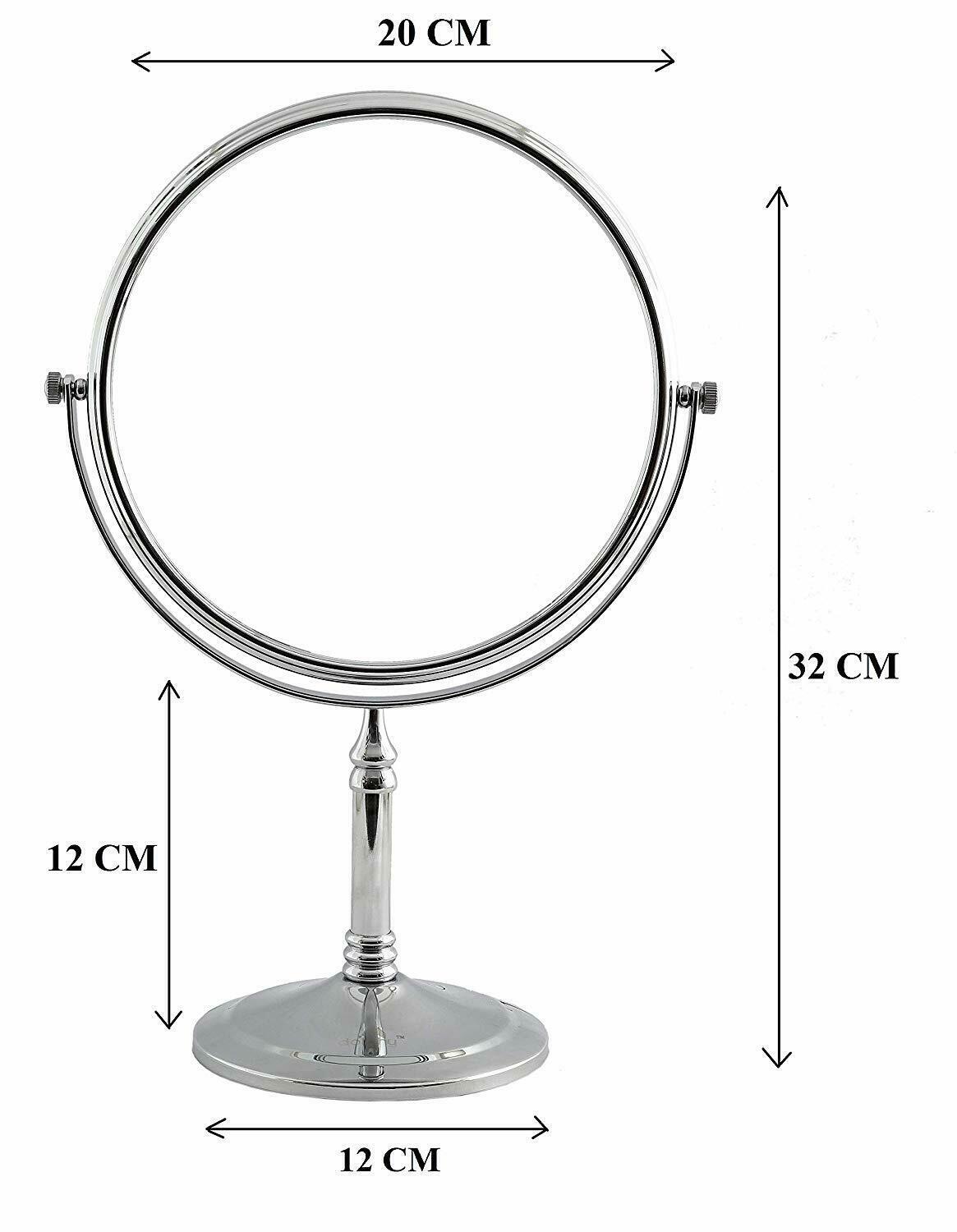 5X Magnifying Mirror Tabletop - Silver