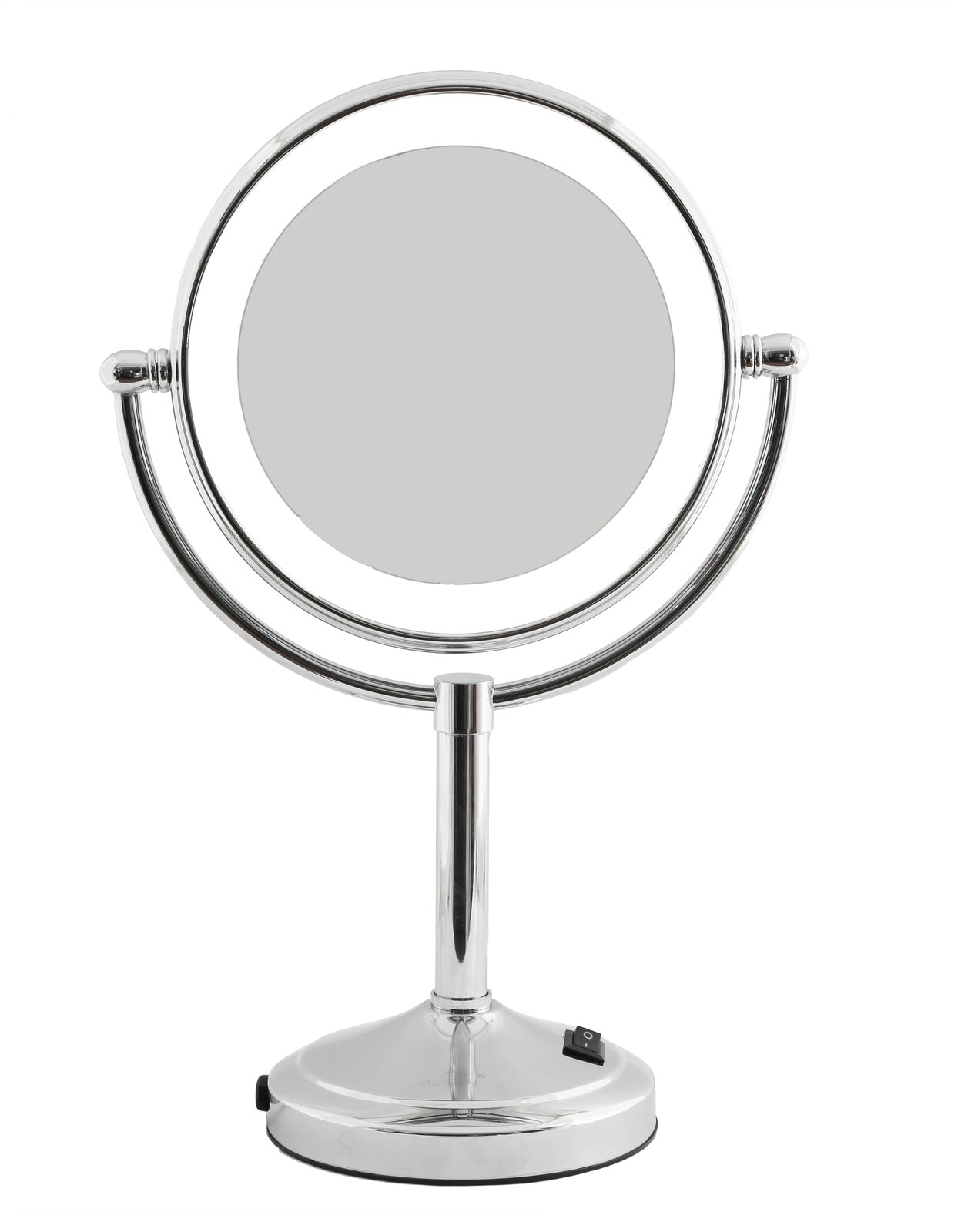 5X LED Magnifying Mirror Tabletop - Silver