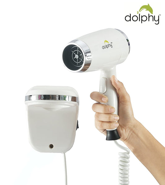 Wall Mount Hair Dryer 1600W - Hot and Cold
