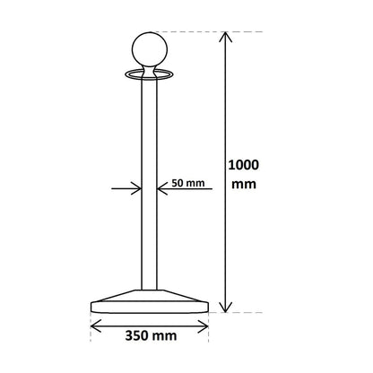 Queue Barrier - Silver