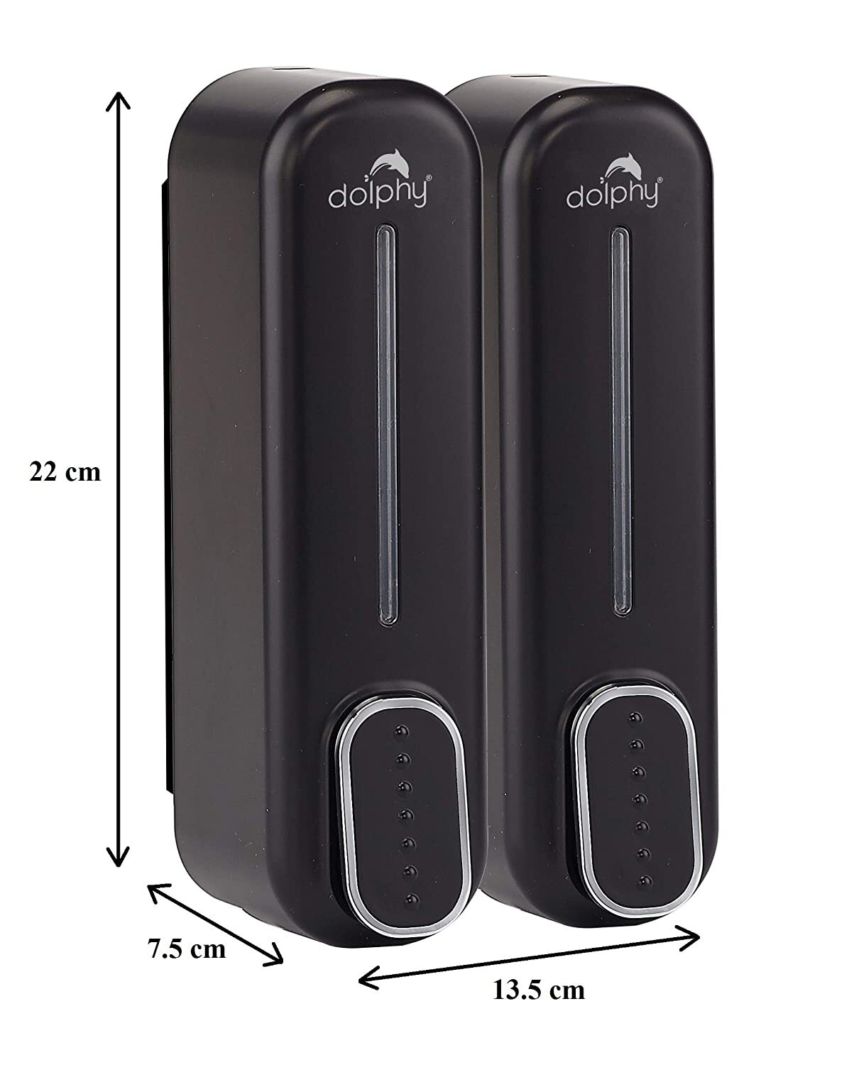 Soap Dispenser 300ML Set of 2 - Black