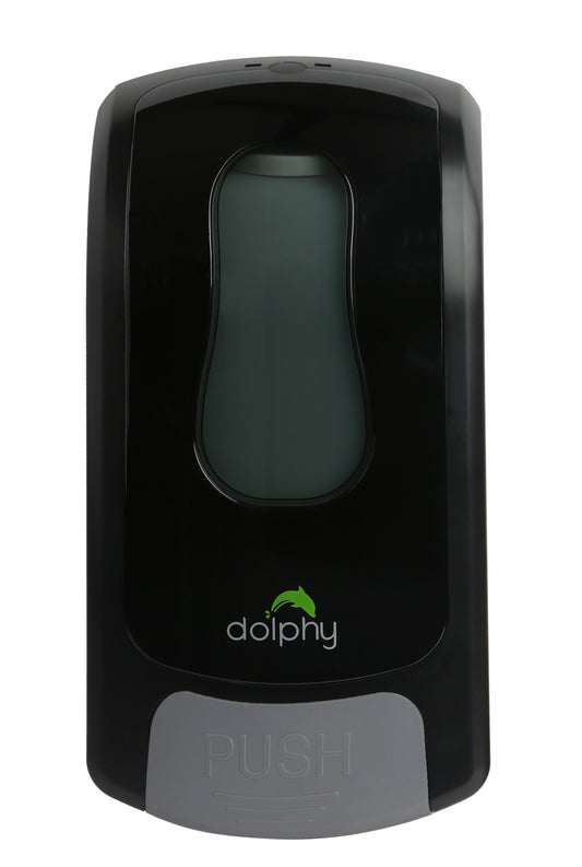 Manual Soap-Sanitiser Dispenser 1L - Black Spray