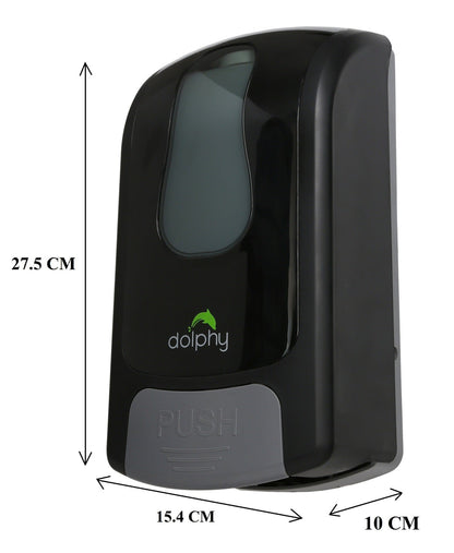 Manual Soap-Sanitiser Dispenser 1L - Black Spray