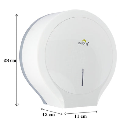 Jumbo Toilet Roll Dispenser - White
