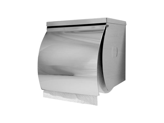 SS Single Toilet Roll Holder with Shelf