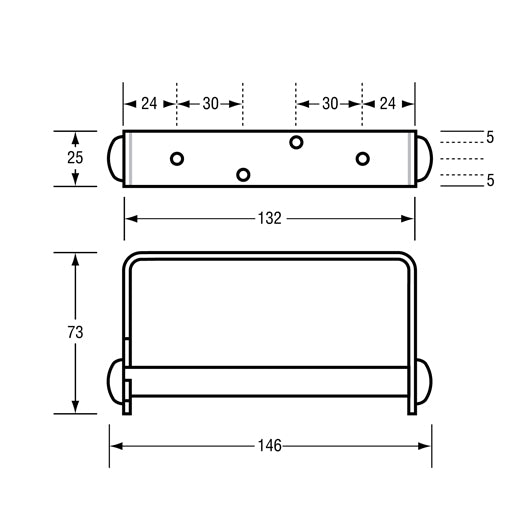 Brushed Aluminium Toilet Roll Holder