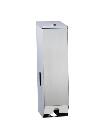 Double Toilet Roll Dispenser - Silver